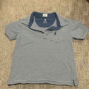 Nautica Striped Polo Shirt in Navy and White - Johnnie O size 7